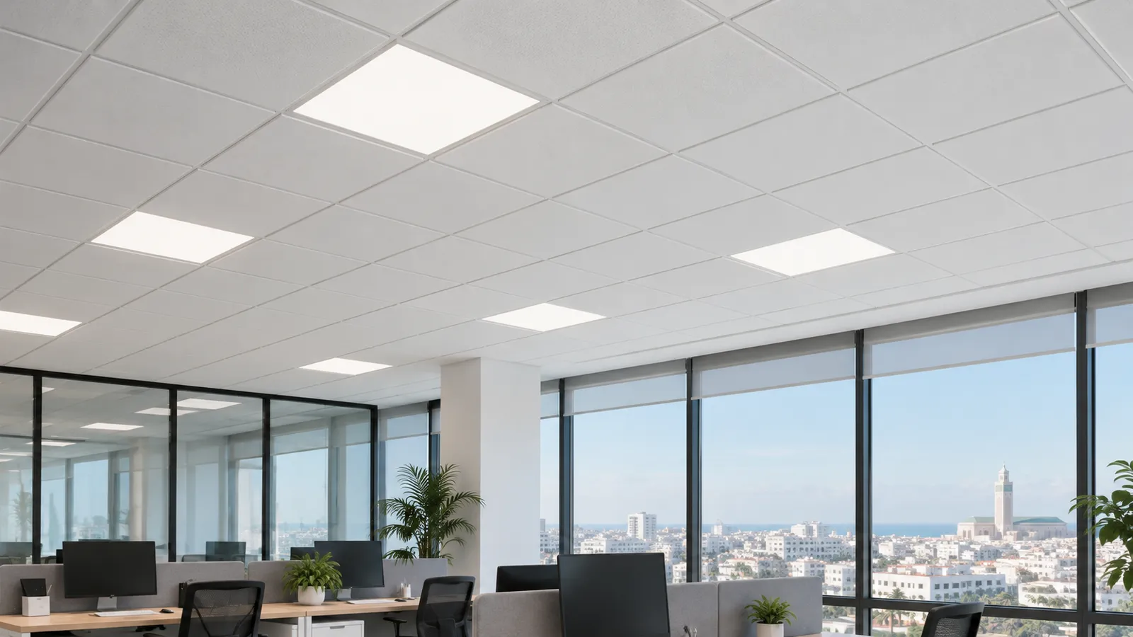 Faux plafonds modulaires 600 × 600