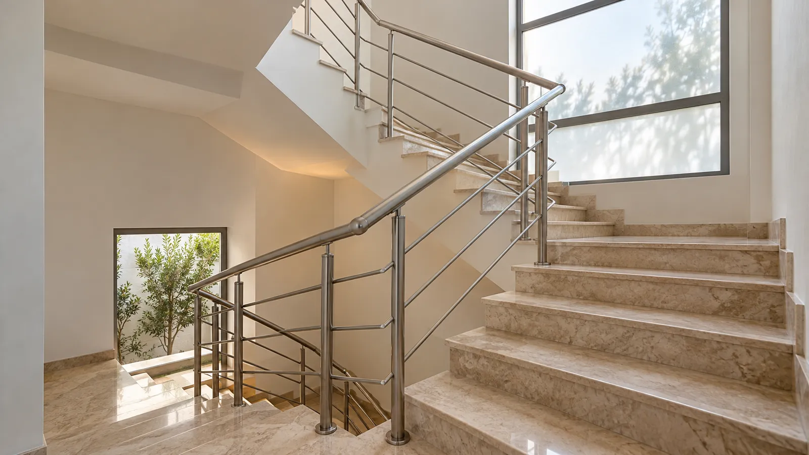 Escaliers, garde-corps et grilles en inox